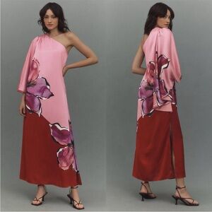 Hutch Column Pink and Red Maxi Dress